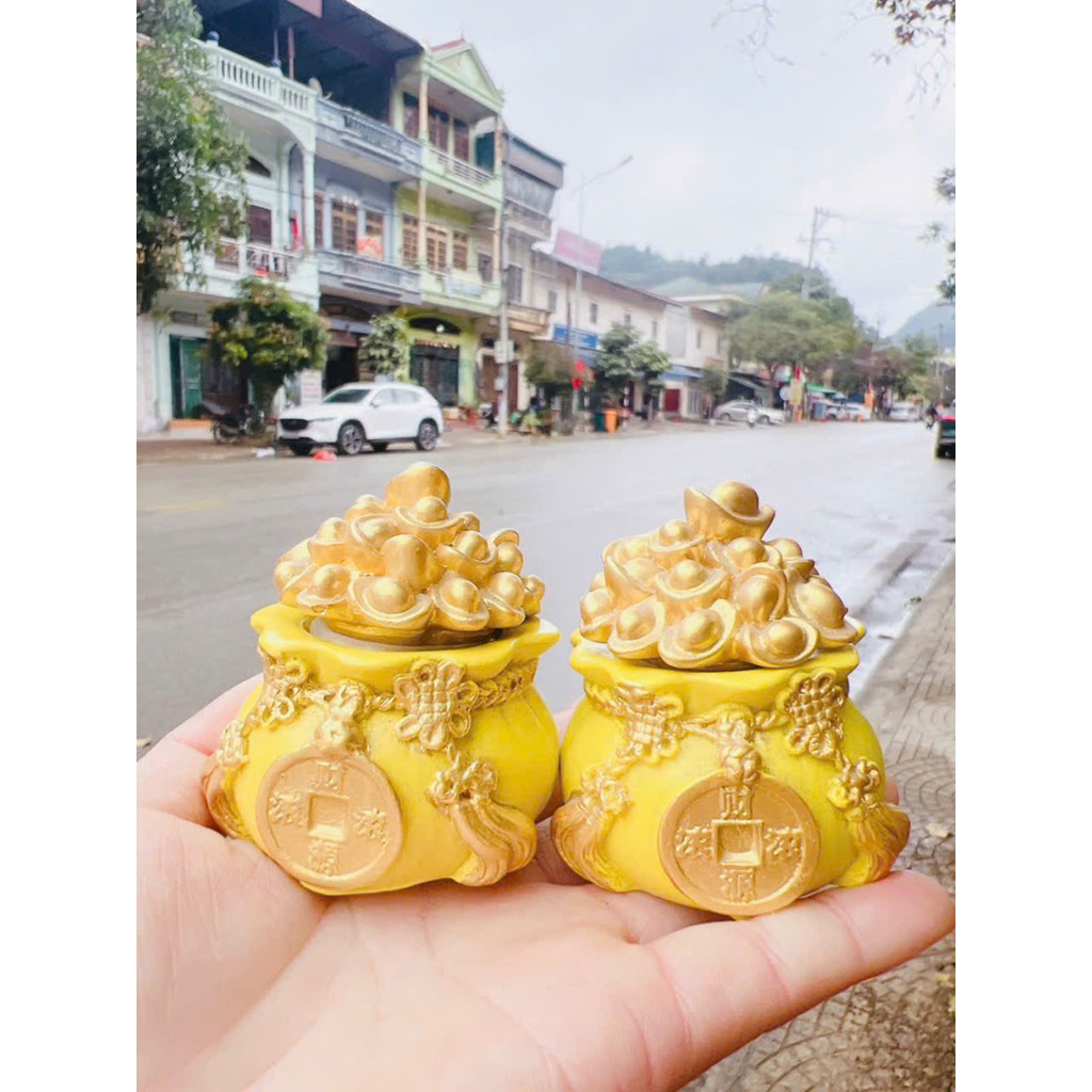 Hũ Tài Lộc May Mắn Đặt Ban Thần Tài, Hũ Gạo Muối, Hũ Đựng Gạo Muối, Hũ Gạo Tài Lộc Để Bàn Thờ