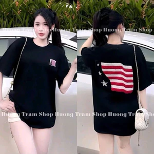 Áo Thun Tay Lỡ Nam Nữ In Nhiệt 5D Hình Lá Cờ Unisex Nam Nữ Chất Thun Cotton 100% Mềm Mịn Mát