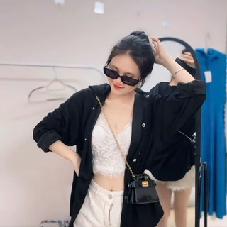 Áo khoác chống nắng nhung tăm thoáng mát chống tia UV mặc hè form rộng