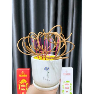 [10 tặng 2] Combo Nhang cuộn tàn số 6 An Khánh - Thơm thảo mộc mùi tết - Tàn chắc chắn làng nghề