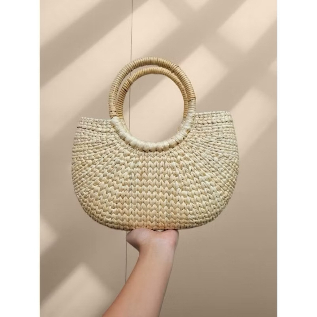 Túi Cói Thêu Hoa Handmade - Túi Cói Cao Cấp - Túi Cói Thêu Tay Bloomy
