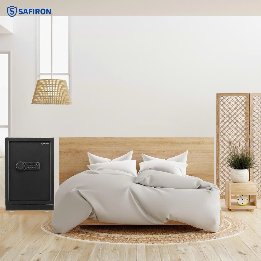 Két Sắt Nhập Khẩu Safiron 60LBF Vân Tay Điện Tử Cảnh Báo Qua Điện Thoại 25KG