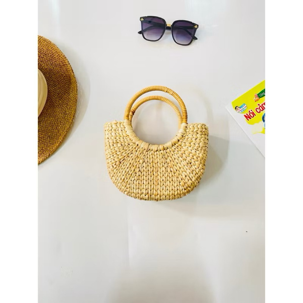 Túi cói ⚡ CỰC HOT ⚡ Túi lục bình Vintage đi biển, chụp ảnh decor, kiểu dáng siêu đẹp