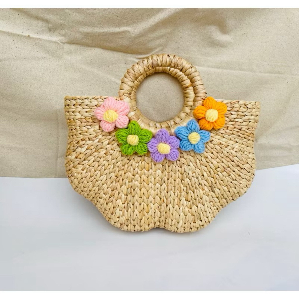 Túi cói ⚡ CỰC HOT ⚡ Túi lục bình Vintage đi biển, chụp ảnh decor, kiểu dáng siêu đẹp