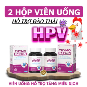 Viên Uống THYMOKARON Lọ 30 Viên - Hỗ Trợ Tăng Miễn Dịch - Hỗ Trợ Cơ Thể Đào Thải H.P.V - Thoát Khỏi Sùi Mào Gà