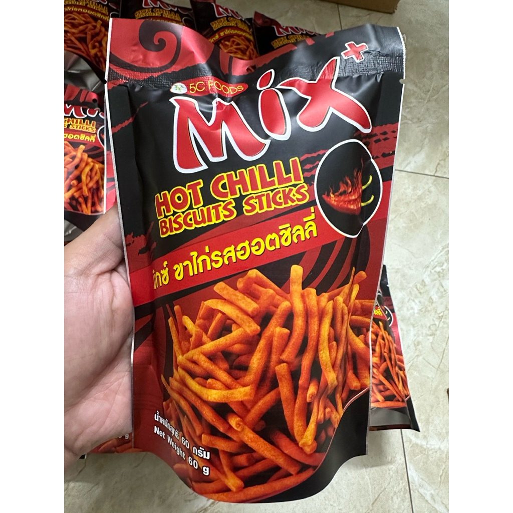 Giá Mềm Vô Địch( Mua 1 Tặng 1 ) combo 15 gói bim mix chữ thái ( thương hiệu TV Food) vị ớt cay,ăn vặt HOT