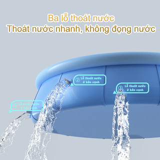 Bể bơi hơi gia đình cho trẻ em - Đáy chống trượt cao cấp, nhiều kích thước cho bé vui chơi an toàn