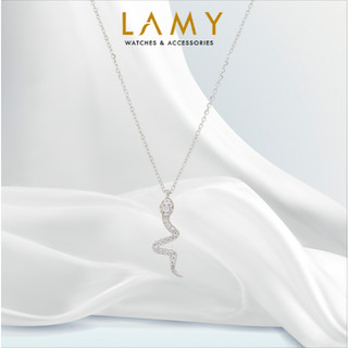 Dây chuyền bạc nữ LAMY Snake Shaped Pendant Necklace Silver 6409