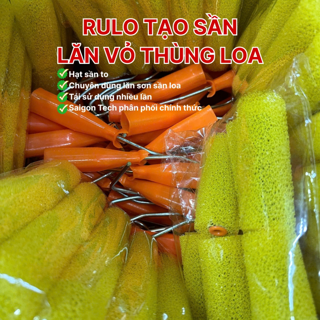 [2026] Con Lăn Tạo Sần, Rulo Lăn Tạo Hiệu Ứng, Lăn Vỏ Thùng Loa, Lăn Sơn Hiệu Ứng Cỡ Trung Size 10cm