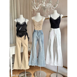 Quần Jeans Ống Loe Thêu Ngựa Chuẩn Linh Hoàng