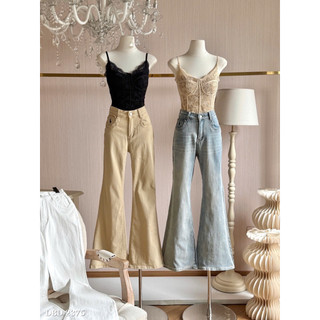 Quần Jeans Ống Loe Thêu Ngựa Chuẩn Linh Hoàng