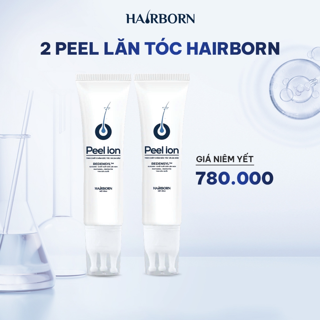 Combo 2 Lăn Mọc Tóc Hairborn Tuýp 60ml, Thương Hiệu: Mocha, Tinh Chất Mọc tóc