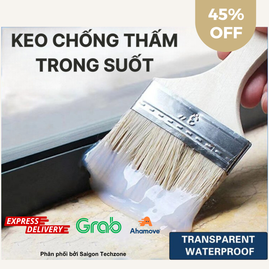 [2026] Sơn Chống Thấm Trong Suốt, Keo Chống Thấm Máng Xối, Nhà Vệ Sinh Gạch Men, Nền Gỗ Gốc Acrylic