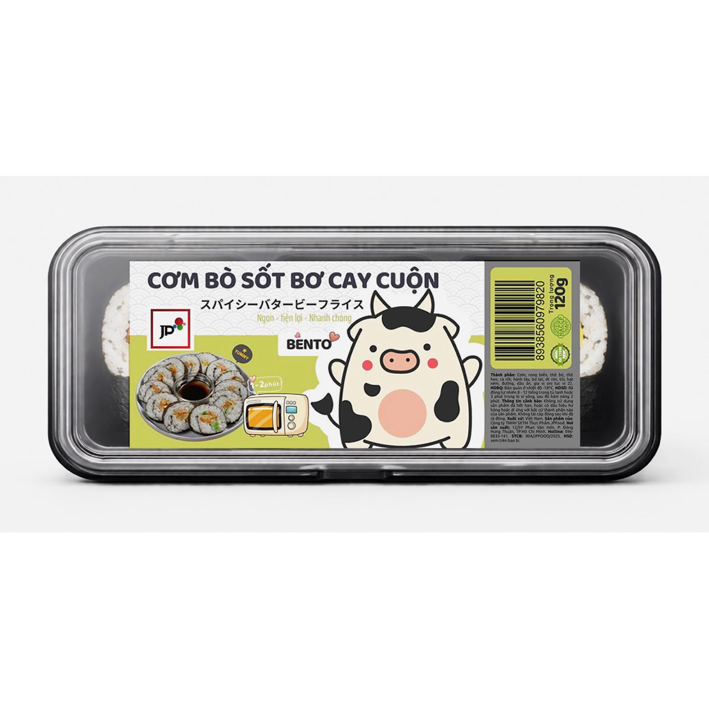 [Hoả Tốc] Cơm bò sốt bơ cay Cuộn 120g - JP Mart