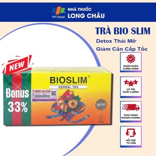 Trà Bio Slim Bảo Tú Lệ Tan Mỡ An Toàn - Giảm Mỡ Toàn Thân - Giảm Thèm Ăn Hộp 40 Gói