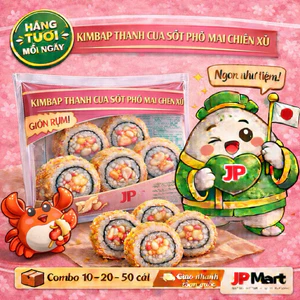 Cơm ăn liền Thanh Cua Sốt Bơ Cay Cuộn Xù 600g - JP Mart