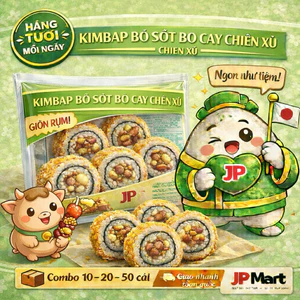 Combo 2 gói cơm cuộn xù bò sốt bơ cay - kimbap xù - JPMart