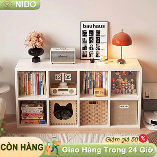 Nido Kệ Sách Gỗ Tổ Ong Nhiều Ngăn - Tủ Trưng Bày Đa Năng Decor Phòng Gỗ Cao Cấp (Size 60/90/120cm)