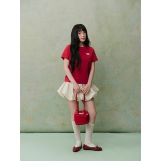 Áo thun OLV thêu basic Cotton Short Sleeve T Shirt và Cotton Horse Embro Tshirt nhiều hình trẻ trung