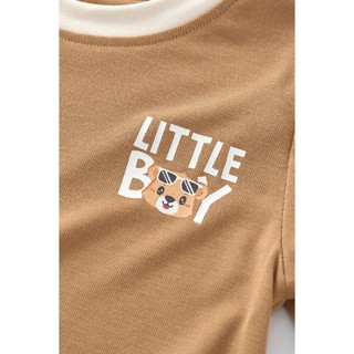 Bộ thun ngắn tay chất liệu petit cho bé trai Rabity 960.102