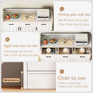 Nido Tủ Bếp Để Đồ Đa Năng - Tủ Trang Trí Phòng Khách Cổ Điển Nhiều Ngăn Tiện Lợi (Đủ Size)