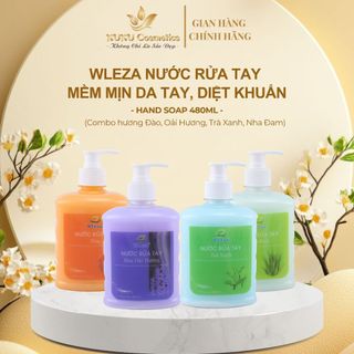 Nước rửa tay Diệt khuẩn, Khử mùi, Giữ ẩm Wleza