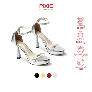 Giày Sandal Nữ Cao Gót 10cm Quai Mảnh Thời Trang Mang Dự Tiệc Thanh Lịch Pixie H433