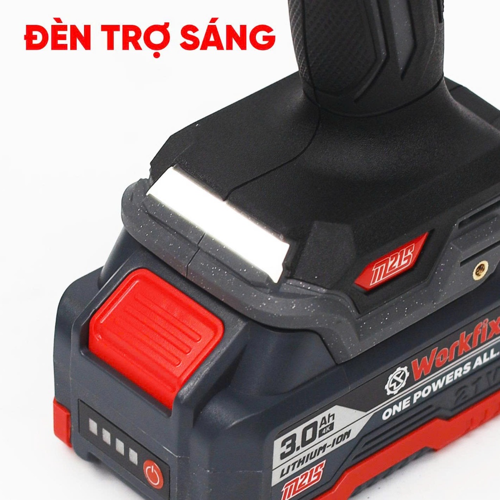 Máy khoan 3 chức năng WORKFIX WF-ID1365F, Lực Xoắn 65N.m, Đầu Kẹp 13mm Autolock - Chân phổ thông