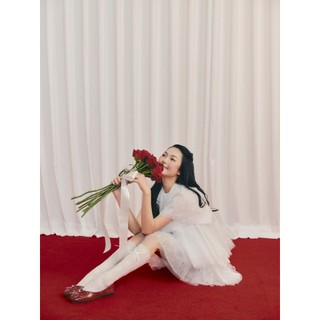 Đầm babydoll OLV xếp tầng dễ thương White Chiffon Bowy Layered Mini Dress phù hợp đi tiệc đi chơi