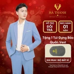 Bộ Vest Nam Phong Cách Hàn Quốc Kiểu Dáng Basic Chất Liệu Vải Tuyết Mưa Lịch Lãm — ảnh 1