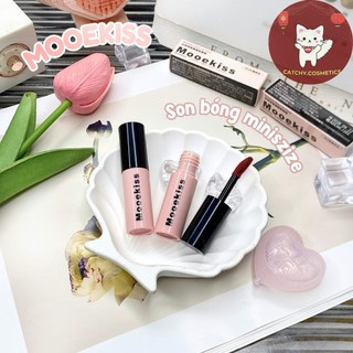 [MOOEKISS] Son Mooekiss Vỏ Hồng Đen, Shiny Lip Glaze 1g