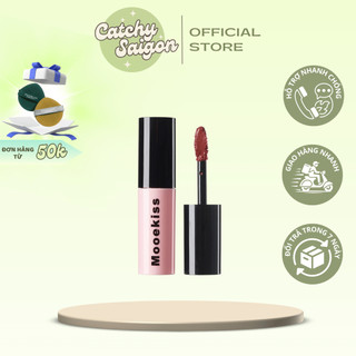 [MOOEKISS] Son Mooekiss Vỏ Hồng Đen, Shiny Lip Glaze 1g