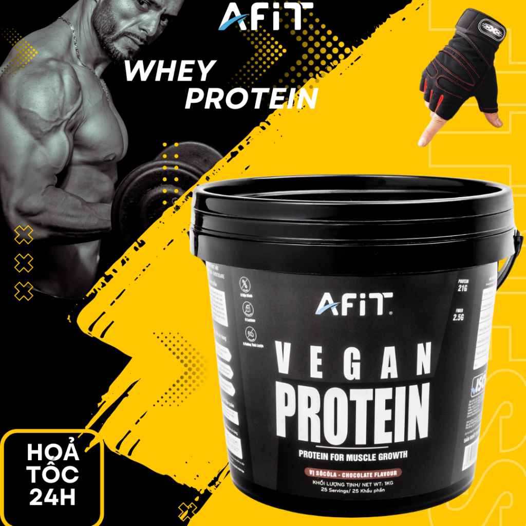 Đạm thực vật protein, hỗ trợ tăng cơ bắp cho người tập luyện - Hàng Chính Hãng