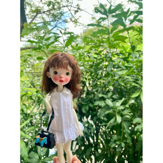 Đầm trắng size búp bê blythe