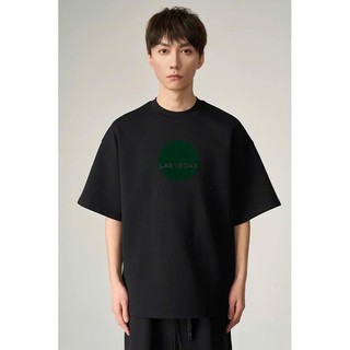 Áo thun Stee Cổ tròn LAS VEGAS CIRCLE Localbrand ICVCVNI Unisex Cotton