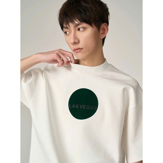Áo thun Stee Cổ tròn LAS VEGAS CIRCLE Localbrand ICVCVNI Unisex Cotton