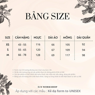 𝗛𝗮̀𝗻𝗴 𝗰𝗵𝗶́𝗻𝗵 𝗵𝗮̃𝗻𝗴 Bộ ngủ mặc nhà pyjamas FORM TO kẻ nhung bông unisex  O.N WORKSHOP