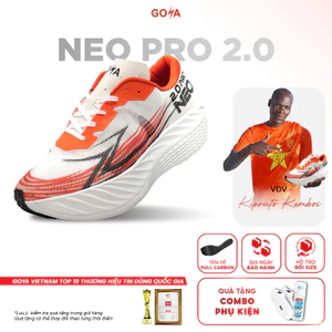 Giày Chạy Bộ Full Tấm Carbon Nam Nữ GOYA NEO PRO 2.0 Năm 2026 - Phát Quang, Trợ Lực, Chống thấm