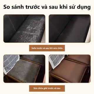Miếng dán vải da PU tự dính cỡ lớn sửa chữa ghế sofa đồ da cũ rách tại nhà