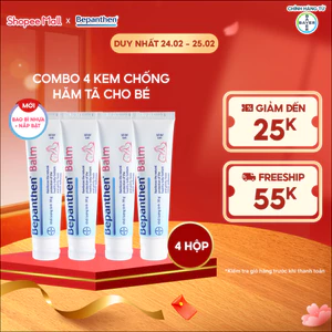 Bộ 4 tuýp kem chống hăm Bepanthen Balm dạng kem mỡ 30g/tuýp