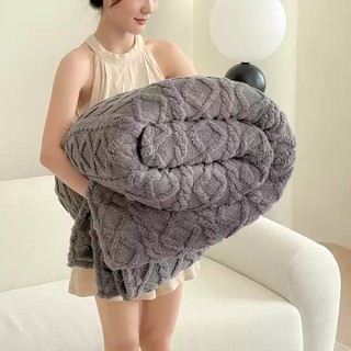 Chăn lông Nhung san hô Chăn sofa Mềm mại Giữ ấm Chống tĩnh điện Không oi bức 2m×2m3 Chăn mỏng