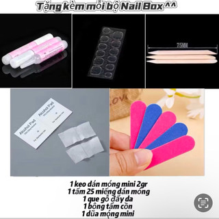 (HOẢ TỐC ) NAIL BOX MẮT MÈO NÂU CHẤM BI SÁNG DA