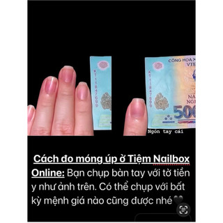 (HOẢ TỐC ) NAIL BOX MẮT MÈO NÂU CHẤM BI SÁNG DA