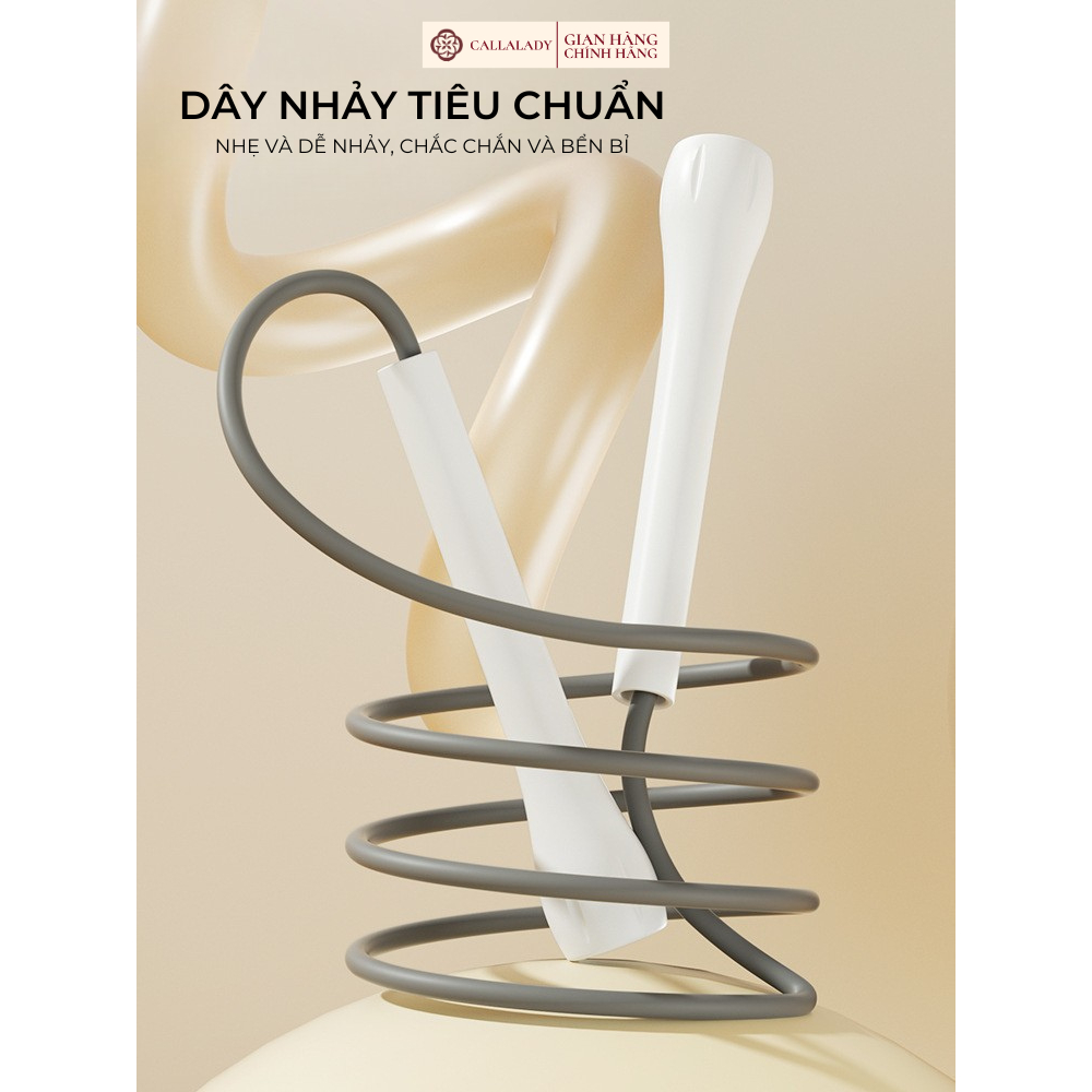 Dây nhảy thể lực Callalady 2 trong 1 dây nhảy có thể điều chỉnh tạ thể dục tại nhà giảm mỡ bụng cho mọi lứa tuổi