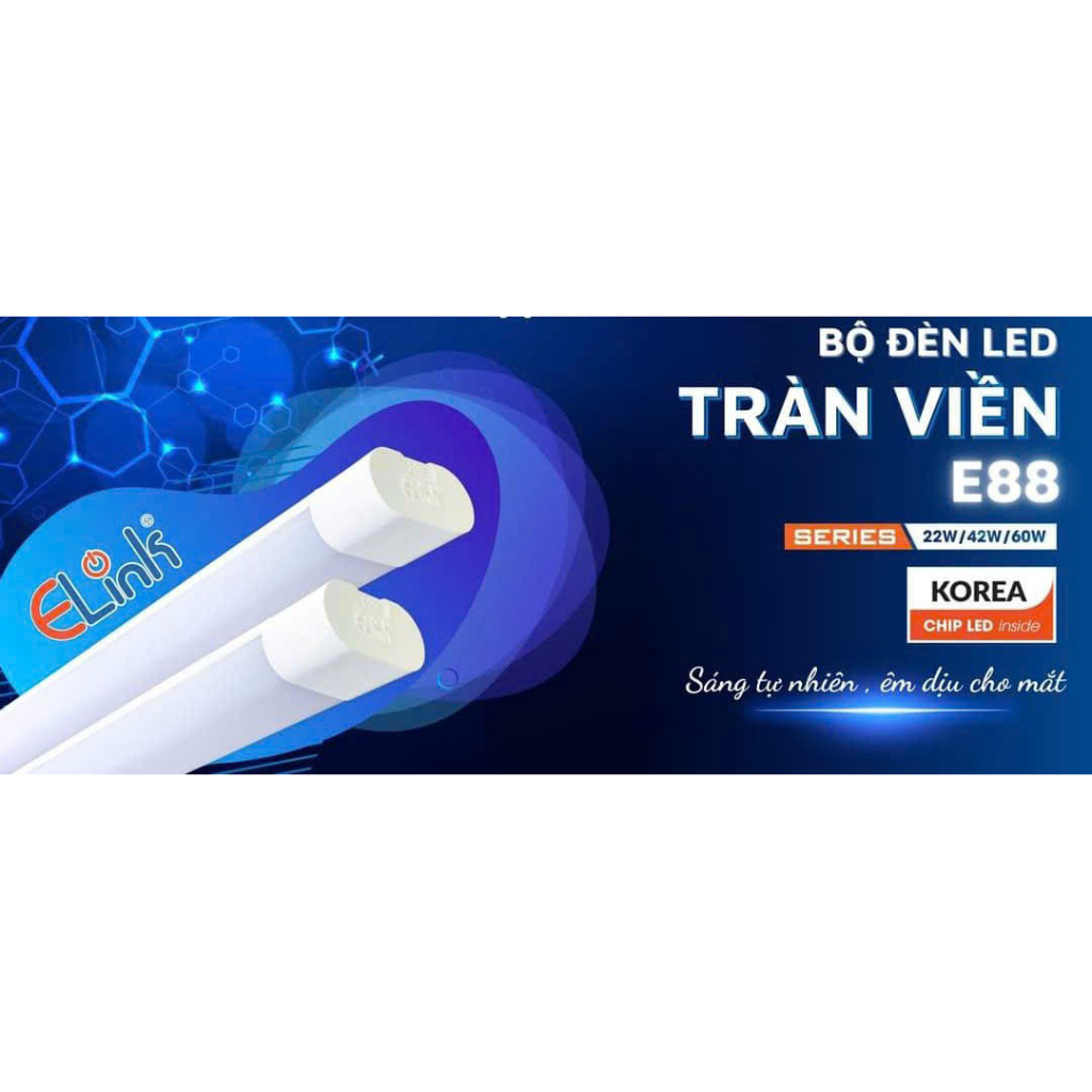 Đèn led bán nguyệt Oval tràn viền 52w elink hàng chính hãng. bảo hành 1 năm