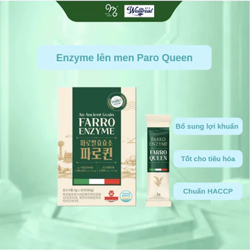 Enzym lên men Farro Queen Welltreat (3g x 30 gói), hỗ trợ tiêu hóa, bổ sung lợi khuẩn