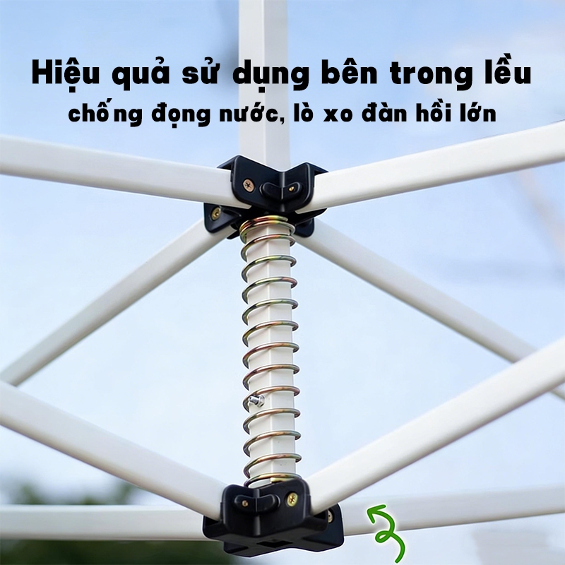 Lều xếp lục giác nâng cấp，khung ống 4.5mm chống gió, bền chắc，Vải bạt 1800D. Chuyên dụng cho gian hàng,hội chợ