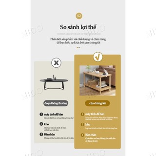 Nido Tủ Đầu Giường 2 Tầng Chân Gỗ - Bàn Trà Sofa Đa Năng Decor Phòng Ngủ Xinh Xắn (Đủ Size)