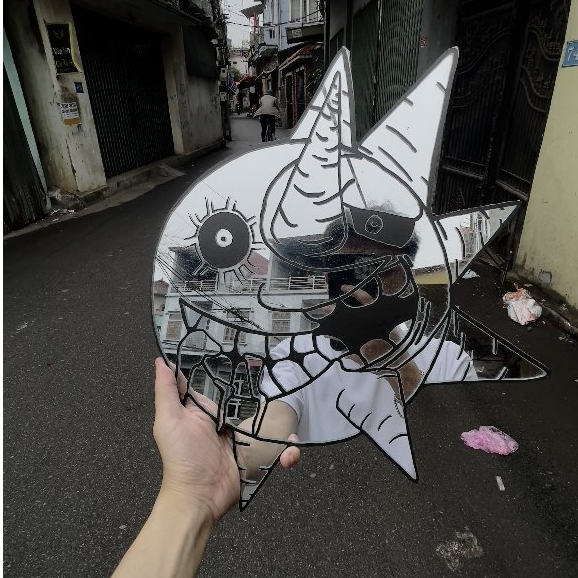 Gương Trang Trí Hình Soul Eater, Gương Trang Trí Decor Phòng, Gương Mica Chống Vỡ - Mizzor Stuudio