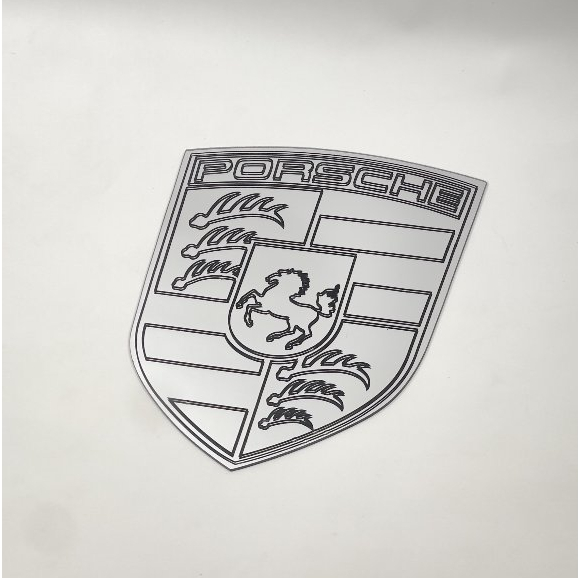 Gương Trang Trí Hình Logo Porsche, Gương Decor Phòng Porsche, Gương Mica Chống Vỡ - Mizzor Studio